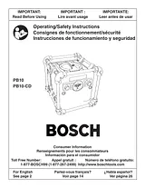 Bosch PB10 Справочник Пользователя