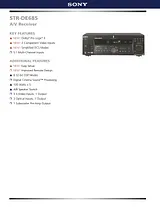 Sony STR-DE685 Guia De Especificação