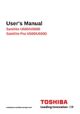 Toshiba U500 Manual Do Utilizador