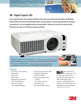 3M Digital Projector X95 X95 Manual De Usuario