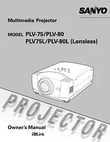 Sanyo PLV-75 Manual De Propietario