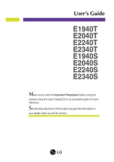LG E2340S Owner's Manual