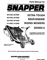 Snapper 3312X6S Справочник Пользователя