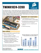 Corsair 1GB TWINX Matched Memory Pairs TWINX1024-3200PT Fascicule
