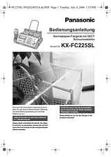 Panasonic KXFC225SL Operating Guide