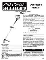 Cub Cadet ST432 Manual Do Utilizador