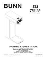 Bunn TB3 Manuale Utente