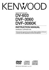 Kenwood dv-603 Manual Do Utilizador