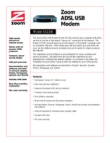 Zoom ADSL USB Modem 5510-26-00BF Folheto