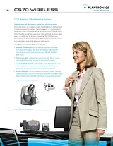Plantronics CS70 Wireless Office Headset System 39450-02 Листовка