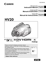 Canon HV20 지침 매뉴얼