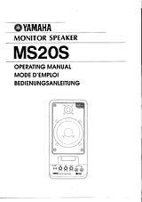 Yamaha MS20S Справочник Пользователя