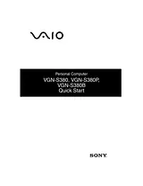 Sony VGN-S380B User Manual