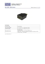 Cables Direct Mini HDMI - HDMI m/f HDHDMINI-MF 产品宣传页