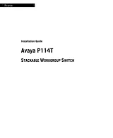 Avaya P114T Manuel D’Utilisation
