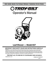 Troy-Bilt 657 Manual Do Utilizador