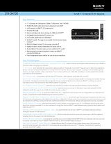 Sony STR-DH720 Guia De Especificaciones