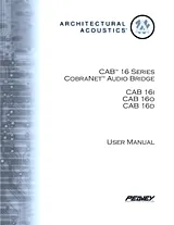 Peavey COBRANET AUDIO BRIDGE CAB 16I Benutzerhandbuch
