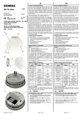 Siemens Smoke detector network-compatible 5TC1296 mains-powered 5TC1296 Manual Do Utilizador