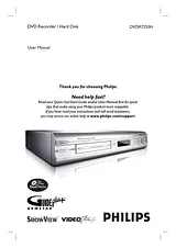 Philips dvdr7250h User Manual