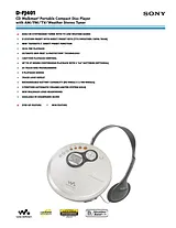 Sony D-FJ401 Specification Guide