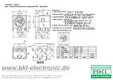 Bkl Electronic Mains connector Socket, horizontal mount Total number of pins: 3 7.5 A Black 0212003 1 pc(s) 0212003 Fiche De Données