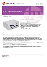 TallyGenicom 5040 Passbook Printer 043379 产品宣传页