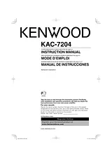 Kenwood KAC-7204 Manual Do Utilizador