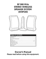 RCA WSP150 User Manual