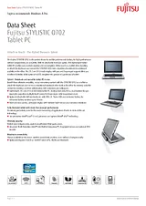 Fujitsu Q702 BQ6A330000BAAACU Техническая Спецификация