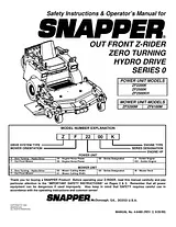 Snapper ZF2200K Benutzerhandbuch