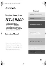 ONKYO HT-SR800 Instruction Manual