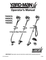 MTD YM26CS Manual Do Utilizador