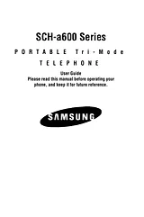 Samsung SCH-a600 Manuel D’Utilisation