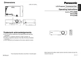 Panasonic PT-LC80E User Manual