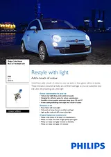 Philips Blue car headlight bulb 12342CVPBS2 12342CVPBS2 Data Sheet