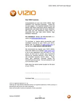 VIZIO VW42L Справочник Пользователя