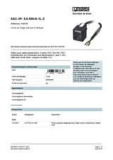 Phoenix Contact Sensor/Actuator cable SAC-3P- 5,0-500/A-1L-Z 1438794 1438794 Data Sheet