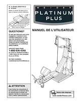 Weider PLATINUM PLUS WESY7974 Manual De Propietario