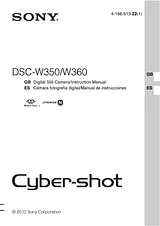 Sony cyber-shot dsc-w350 User Manual