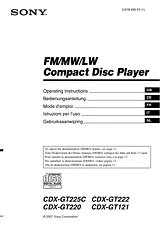 Sony CDX-GT225C Manual De Usuario