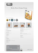 Sweex Wireless Mouse Orangey Orange MI453 プリント