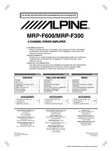 Alpine MRP-F300 Manual Do Utilizador