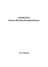 MSI rg-54g3 User Manual
