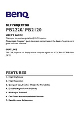 Benq PB2220 Manuel D’Utilisation