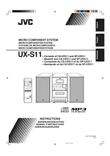 JVC UX-S11 Справочник Пользователя