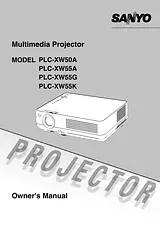 Sanyo PLC-XW50A Manuale Utente