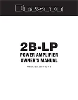 Bryston 2B-LP User Manual