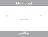 Russound CA4 Справочник Пользователя