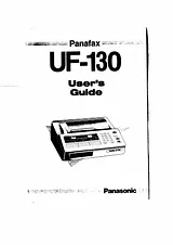 Panasonic UF-130 Instruction Manual